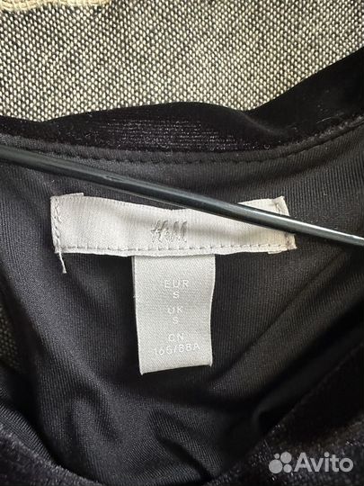Вечернее бархатное платье H&M