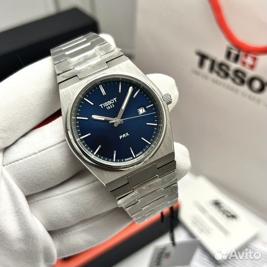 Часы Tissot Prx синий циферблат