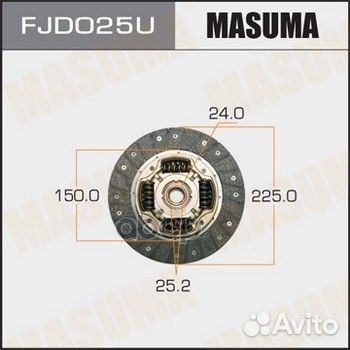 Диск сцепления Masuma fjd025u Masuma