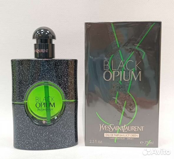 Духи женские YSL Black Opium Illicit Green 75ml