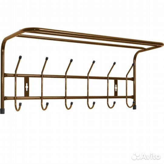 Вешалка настенная с полкой 6 крючков 600*238*268 м