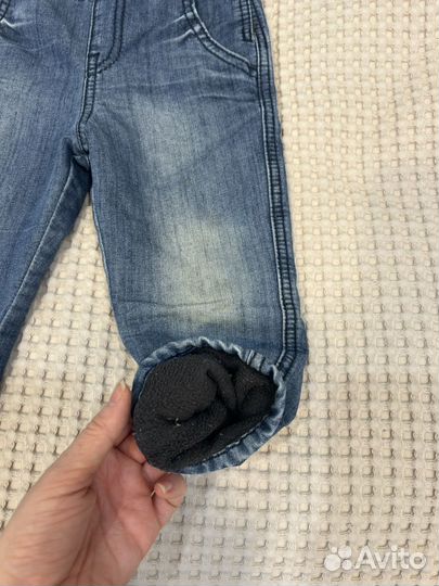 Джинсы утепленные 86