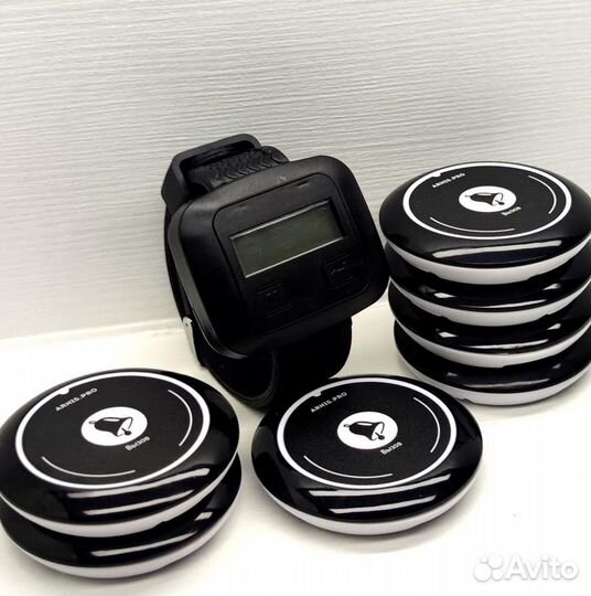 Кнопка вызова официанта в комплекте с часами