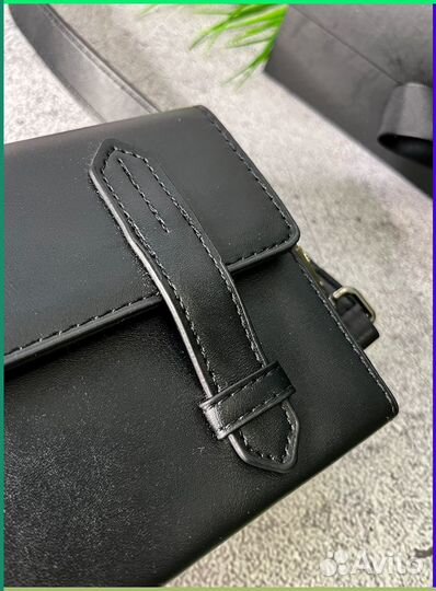 Сумка-слинг для мужчин из кожи