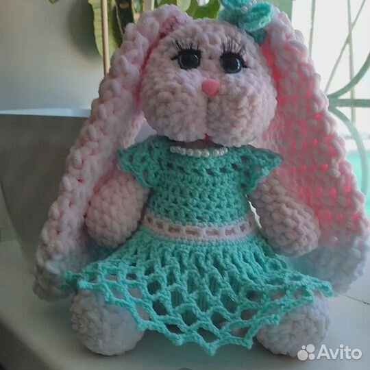 Вязаный зайка