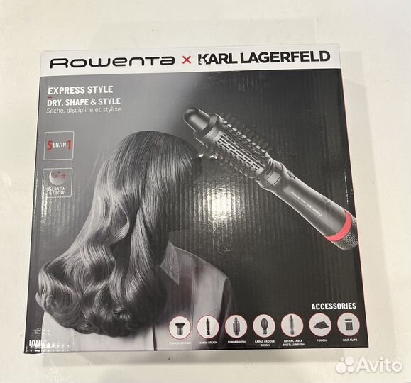 Фен щетка rowenta