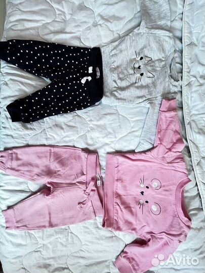 Комплект для девочки 2 шт fox&bunny