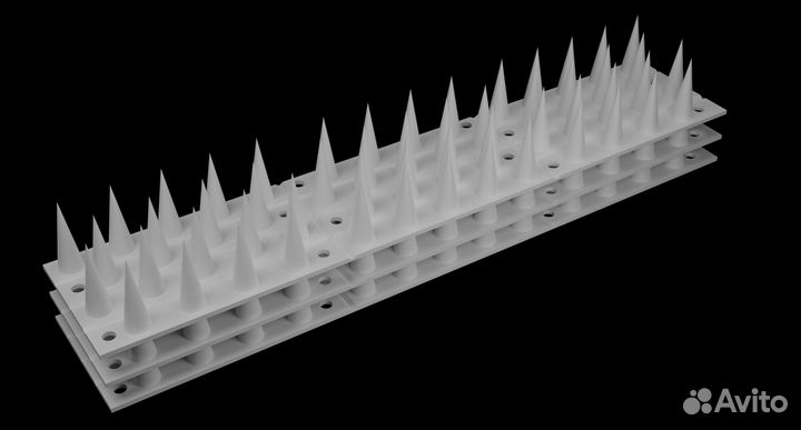 Шипы противоприсадные лук пластик 30х6см(10шт)
