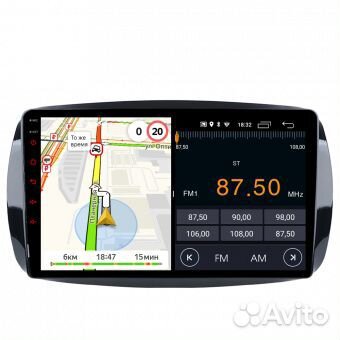 Магнитола Parafar Mercedes Smart 2016+ Android