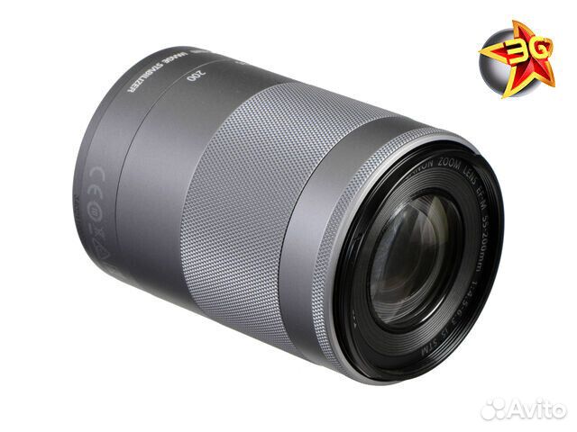 Объектив Canon EF-M 55-200mm f/4.5-6.3 IS STM Silv