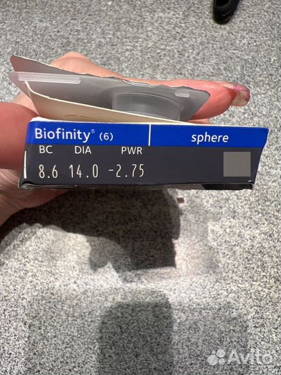 Контактные линзы Biofinity (2.75)