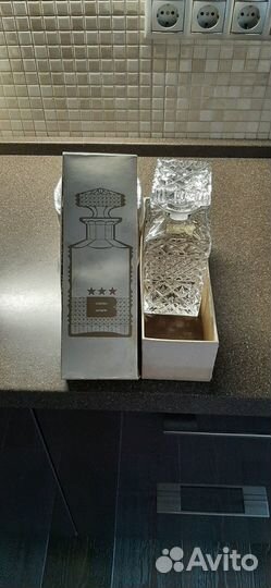 Штоф богемия и 6 стаканов