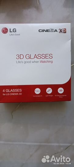 3D очки lg