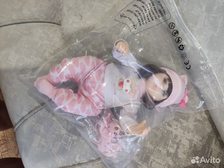 Кукла реборн девочка, 42см.Набор для ухода