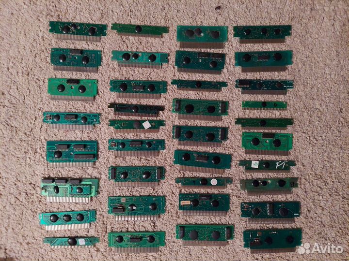 Платки от картриджей денди. Много