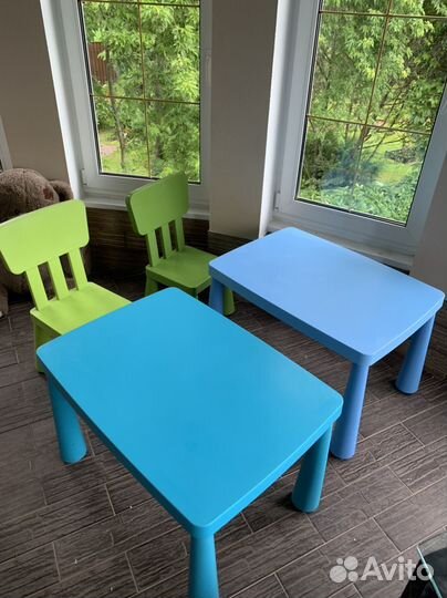 Детский стол и стул IKEA