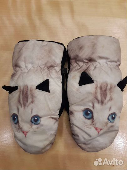 Варежки для девочки 3-4 года Котофей