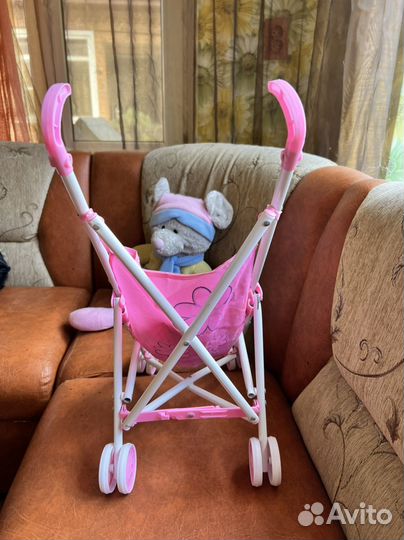 Коляска для кукол летняя + пупс в подарок