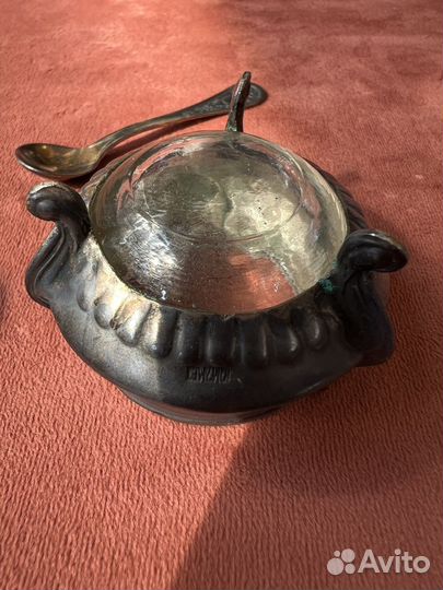 Солонка СССР с ложкой