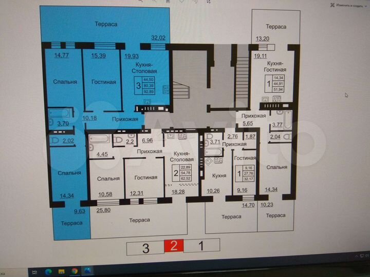 3-к. квартира, 93,2 м², 1/4 эт.
