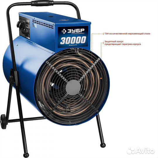 Тепловая электрическая пушка Зубр Зтп-30