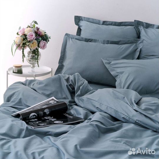 Постельное белье сатин Silver Grey