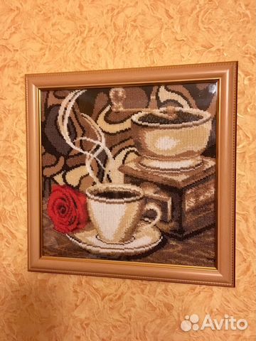 Вышивка бисером «Кофе»