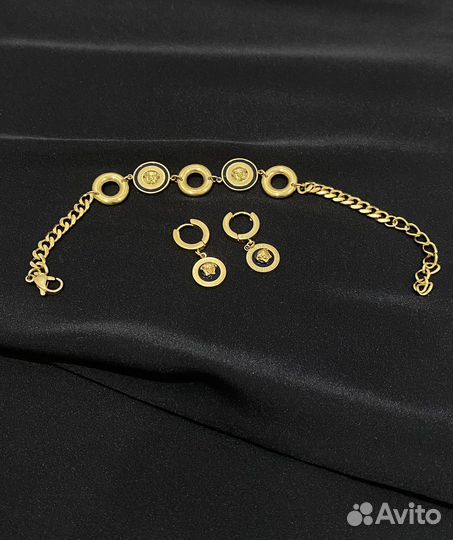 Серьги, браслет Versace