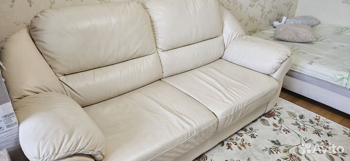 Диван бу натуральная кожа