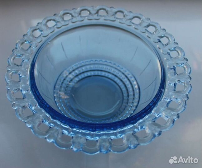 Ажурные вазочки цветное стекло СССР