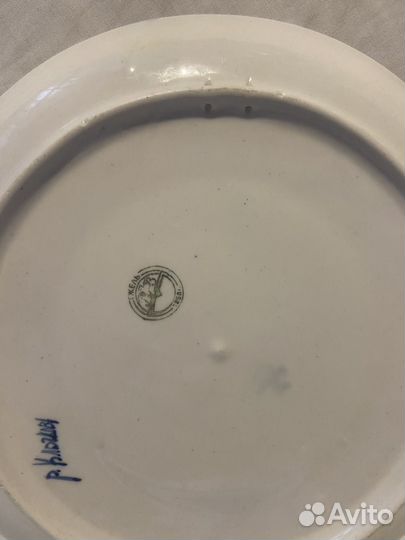 Гжель авторская - блюдо