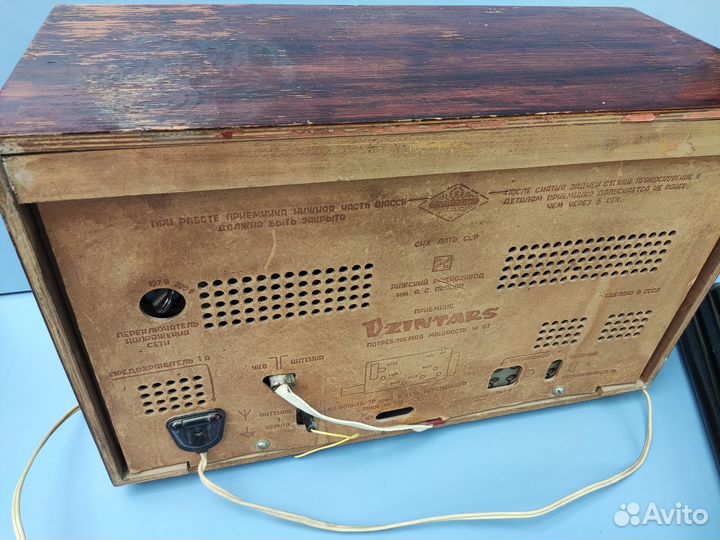 Радиоприемник Ламповый из СССР Рабочий