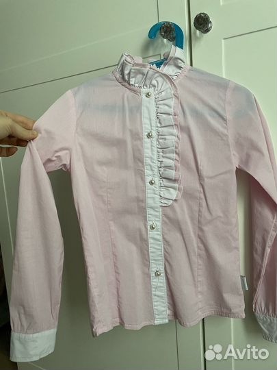 Блузки рубашки для школы 128-134