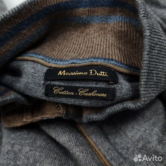 Свитер на молнии Massimo Dutti Cotton Cashmere XXL