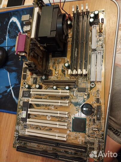 Ретро мать и проц slot 1