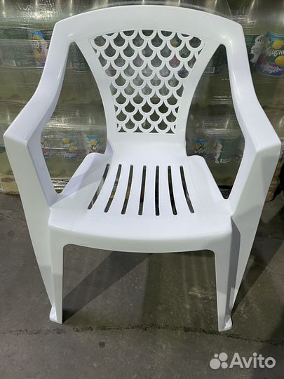 Стул кресло пластиковый для дачи и пикника