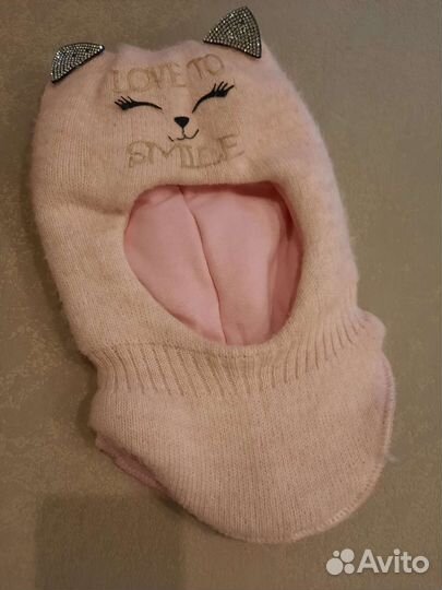 Шапка шлем для девочки