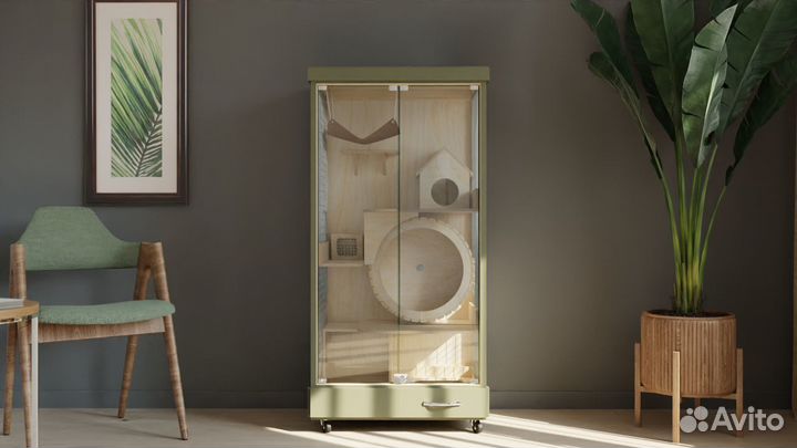 Клетка Витрина для шиншилл Дегу грызунов хорька Р5