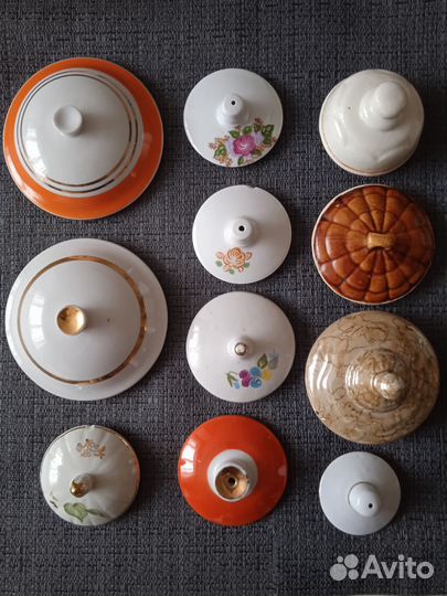 Крышки от посуды СССР разные