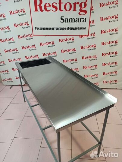 Стол мойка из нержавейки 1600х630