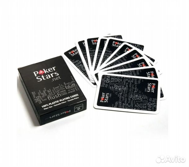 Карты Poker Stars пластик