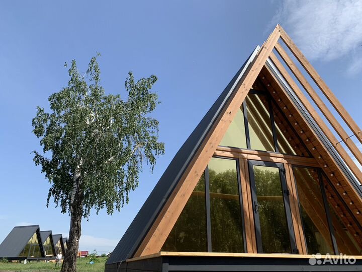 Строительство афреймов A-frame шалаш