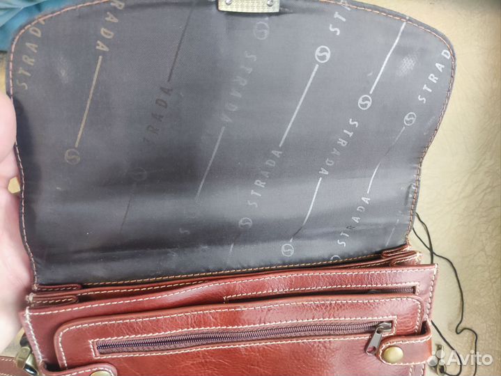 Барсетка новая Strada из натуральной кожи