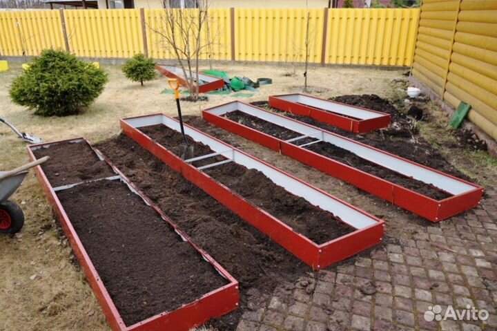 Грядки металлические цветные