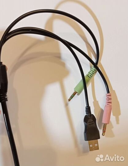 Гарнитура наушники с микрофоном oklick