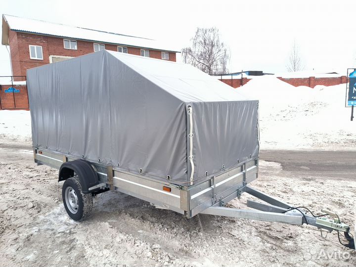 Прицеп 3,5х1,5 с евро-тентом новый как на фото