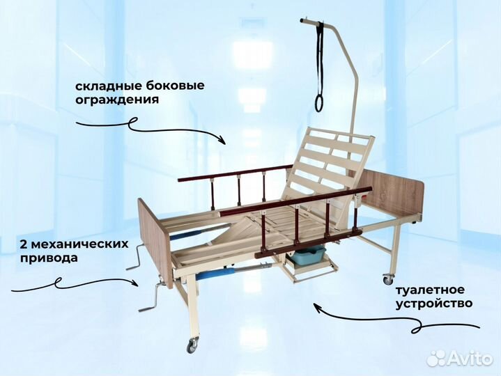 Медицинская кровать функциональная