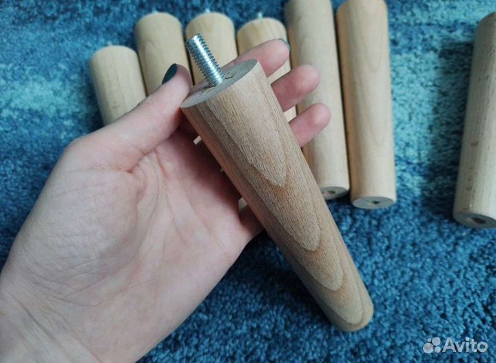 Мебельная опора, ножка деревянная