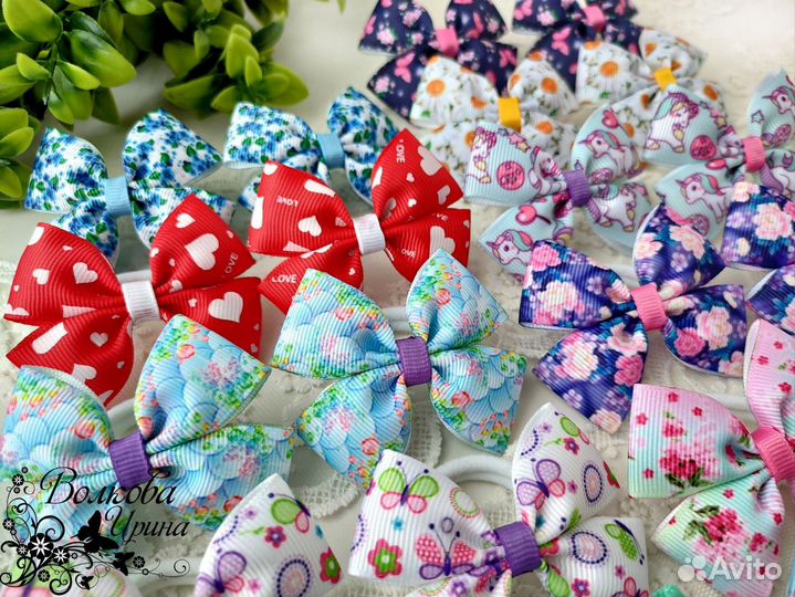 Бантики резинки для волос