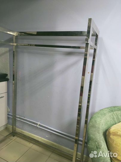 Рейл для одежды,хромированный,крепкий